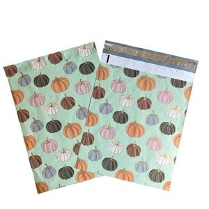Set of 10 - 12x15 Pumpkin Patch Designer Poly Mailers
